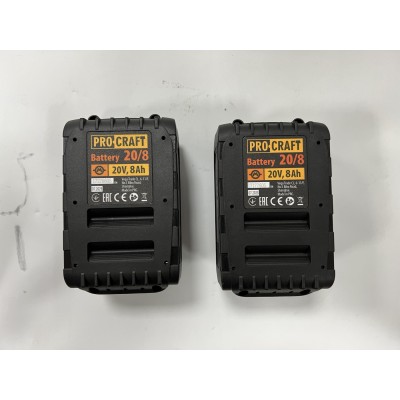 Аккумуляторная цепная пила Procraft PCA40/2 + 2АКБ по 8 А/Ч + ЗУ полный комплект + масло для цепи 1л PRO