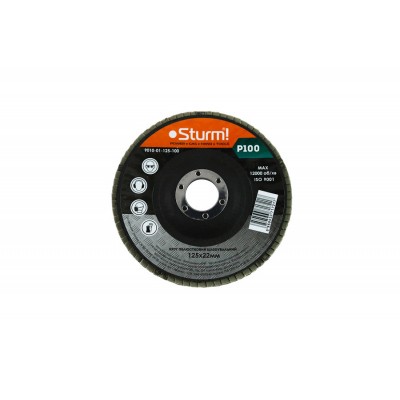 Круг зачистной лепестковый (125x22 №100) Sturm  9010-01-125-100