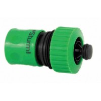 Соединитель для шланга 1/2” с аквастопом двухкомпонентный Sturm 3015-09-1/2