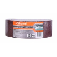 Шліфувальна стрічка, Шліфстрічка (76х533мм, Р40, 10шт) Sturm 9010-B76x533-040