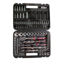 Набор головок торцевых 1/4″ и 1/2″ 111 предметов Vitals Master Impact + Superlock