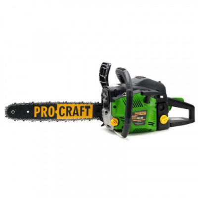 Бензопила Procraft GS50(2ш+л) + Масло 2T 1л + Масло для цепи Procraft 1л