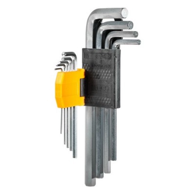 Набір шестигранних ключів 9 шт. 1,5-10 мм INGCO
