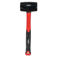 Киянка гумова 900 г чорна, фіберглас Vitals Master