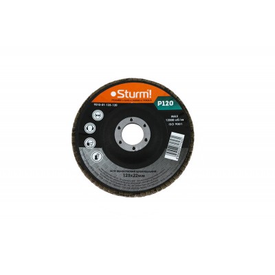 Круг зачистной лепестковый (125x22 №120) Sturm  9010-01-125-120