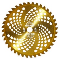 Нож к мотокосе 40 зуб. (нерж.сталь) с гальваническим покрытием в уп. Vitals Желтый