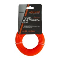 Леска для триммера, круг (2.4 мм 15 м) Sturm GT3535-2.4-0