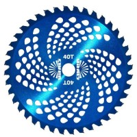 Нож к мотокосе 40 зуб. (нерж.сталь) с гальваническим покрытием в уп. Vitals Синий