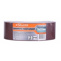 Шліфувальна стрічка, Шліфстрічка (76х533мм, Р150, 10шт) Sturm 9010-B76x533-150