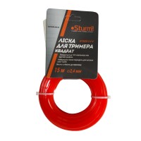 Леска для триммера, квадрат (2.4 мм 15 м) Sturm GT3535-2.4-4