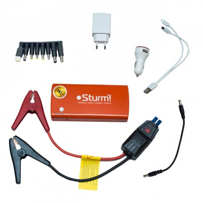 Пуско-зарядний пристрій 14000 мА*год + Power Bank + LED ліхтар Sturm BC1214