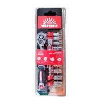 Набор головок торцевых с трещоткой 1/4″ Vitals Master