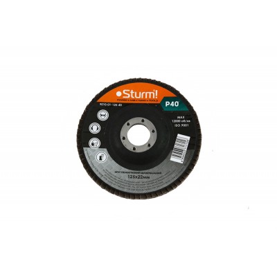 Круг зачистной лепестковый (125x22 №40) Sturm  9010-01-125-40