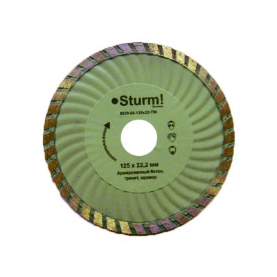 Алмазный диск Sturm ТурбоWave d=115 мм 9020-04-115x22-TW