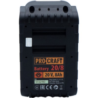 Аккумуляторный пылесос Procraft VP30 + 1 акб 8Ач + ЗП Charger 20/1