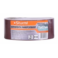 Шліфувальна стрічка, Шліфстрічка (75х457мм, Р150, 10шт) Sturm 9010-B75x457-150