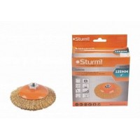 Щетка конусная  для УШМ (125мм, витая стальная проволока) 5240302