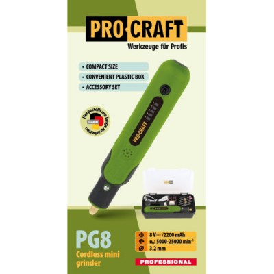 Аккумуляторная гравировальная машина Procraft PG8