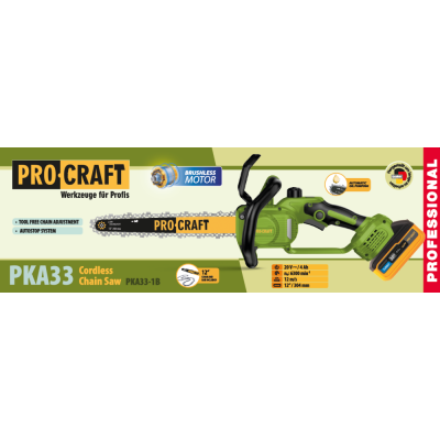 Аккумуляторная пила Procraft PKA33 (1 акб и зп)
