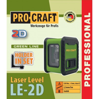 Лазерный уровень Procraft LE-2D NEW