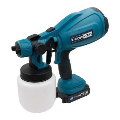 Аккумуляторный краскопульт PROFI-TEC PSG80020 POWERLine (без аккумулятора и зарядного устройства)