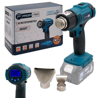 Аккумуляторный фен PROFI-TEC DHG550PT_1 POWERLine (LCD-дисплей, без аккумулятора и зарядного устройства)