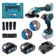 Аккумуляторный набор инструментов PROFI-TEC Combo Set 2/1 POWERLine (DGA20BL, DTW500BL) (2×PT2040MP (4.0 Ач), зарядное устройство)