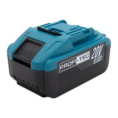 Аккумуляторная батарея PROFI-TEC PT2080EP POWERLine (20 В / 8.0 Ач, высокотоковая, с индикатором)