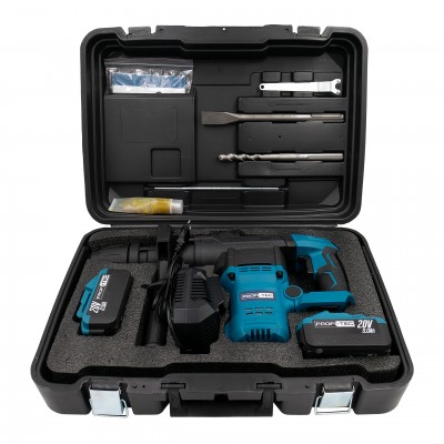 Аккумуляторный перфоратор PROFI-TEC PBH5620 POWERLine (2×PT2080EP (8.0 Ач), зарядное устройство)