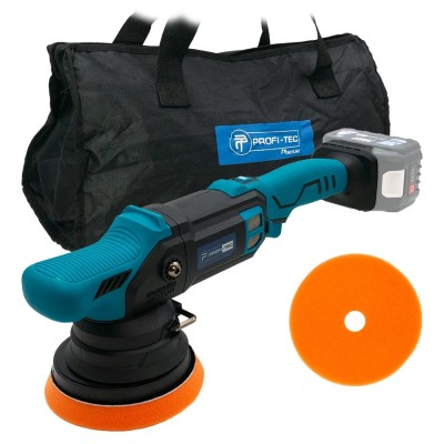 Аккумуляторная эксцентриковая полировальная машина PROFI-TEC PPM-1520CDA POWERLine (без аккумулятора и зарядного устройства)