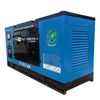 Генератор дизельный PROFI-TEC RDSG312-3 Power MAX (312 кВА / 250 кВт, двигатель RICARDO, Great Britain)
