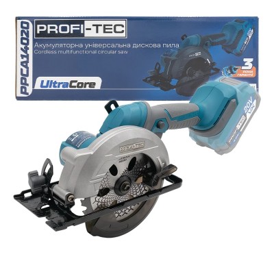 Аккумуляторная универсальная дисковая пила PROFI-TEC PPCA14020 UltraCore (без аккумулятора и зарядного устройства)