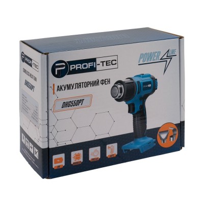 Аккумуляторный фен PROFI-TEC DHG550PT POWERLine (без аккумулятора и зарядного устройства)