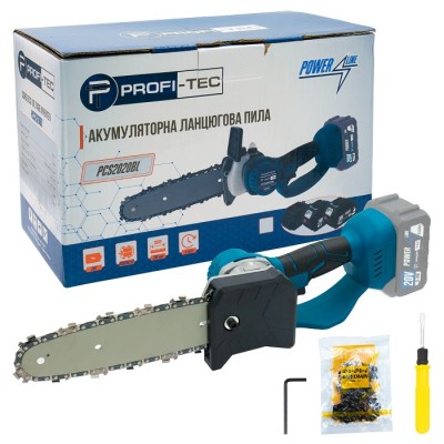Аккумуляторная цепная пила PROFI-TEC PCS2020BL POWERLine (без аккумулятора и зарядного устройства)