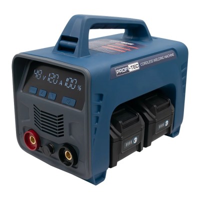 Аккумуляторный сварочный аппарат PROFI-TEC PCWM16040 X-MAX Power (2×PT4080XM (8.0 Aч), зарядное устройство)