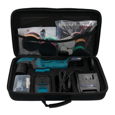 Аккумуляторная эксцентриковая полировальная машина PROFI-TEC PPM-8012SCP Set (1×PT1225 (2.5 Ач), зарядное устройство)