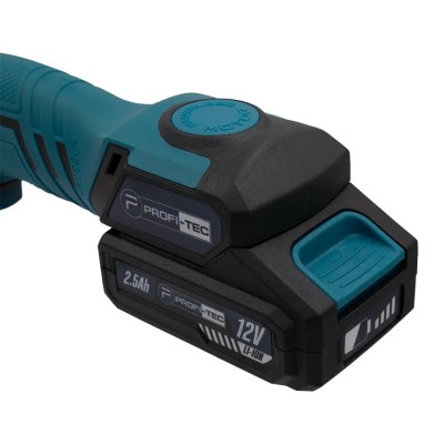 Аккумуляторная эксцентриковая полировальная машина PROFI-TEC PPM-8012SCP Set (1×PT1225 (2.5 Ач), зарядное устройство)