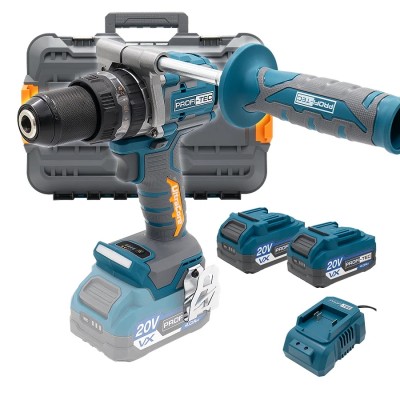 Аккумуляторная дрель-шуруповерт PROFI-TEC PPCD16020 UltraCore (2×PT2040VX (4.0 Ач), зарядное устройство)