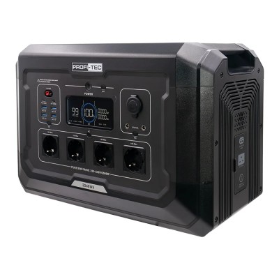 Портативная зарядная станция PROFI-TEC PPS2500 LiFePO₄ (2500 Вт, батарея 2048 Вт⋅ч)