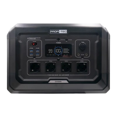 Портативная зарядная станция PROFI-TEC PPS2500 LiFePO₄ (2500 Вт, батарея 2048 Вт⋅ч)