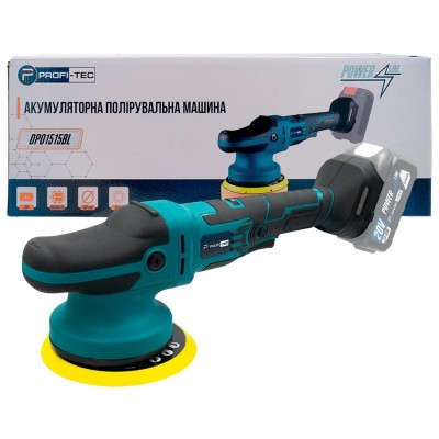 Аккумуляторная эксцентриковая полировальная машина PROFI-TEC DPO1515BL POWERLine (без аккумулятора и зарядного устройства)