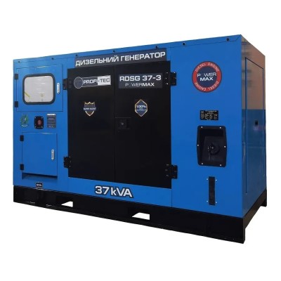 Генератор дизельный PROFI-TEC RDSG37-3 Power MAX (37 кВА / 30 кВт, двигатель RICARDO, Great Britain)