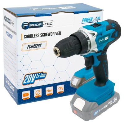 Аккумуляторный шуруповерт PROFI-TEC PCD2820V POWERLine (без аккумулятора и зарядного устройства)