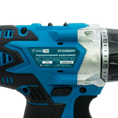 Аккумуляторный шуруповерт PROFI-TEC PCD2820V POWERLine (без аккумулятора и зарядного устройства)