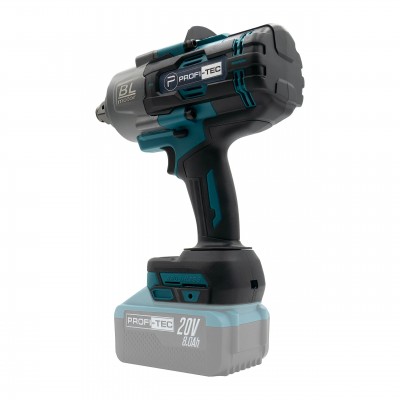Акумуляторний гайковерт PROFI-TEC PTW2100BL POWERLine (2×PT2080EP (8.0 Аг), зарядний пристрій QBCD20/4 quick)