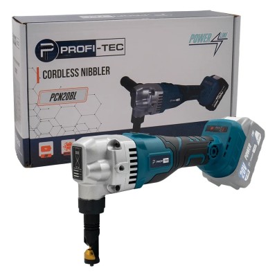 Аккумуляторные высечные ножницы по металлу PROFI-TEC PCN20BL POWERLine (без аккумулятора и зарядного устройства)