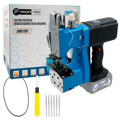 Аккумуляторная машина для сшивания мешков PROFI-TEC BSM1720V POWERLine (без аккумулятора и зарядного устройства)