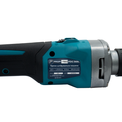 Аккумуляторная прямая шлифовальная машина PROFI-TEC PDG36BL POWERLine (без аккумулятора и зарядного устройства)