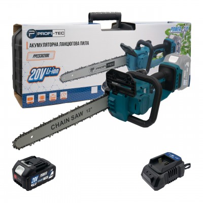 Аккумуляторная цепная пила PROFI-TEC PPCS3020BL POWERLine (1×PT2040MP (4.0 Ач), зарядное устройство)