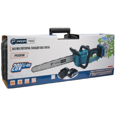 Аккумуляторная цепная пила PROFI-TEC PPCS3020BL POWERLine (1×PT2040MP (4.0 Ач), зарядное устройство)